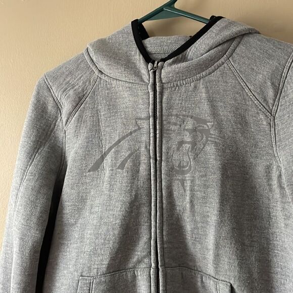 Panthers Grey Reflective Logo Zip Up Hoodie - Size Small - Picture 8 of 9